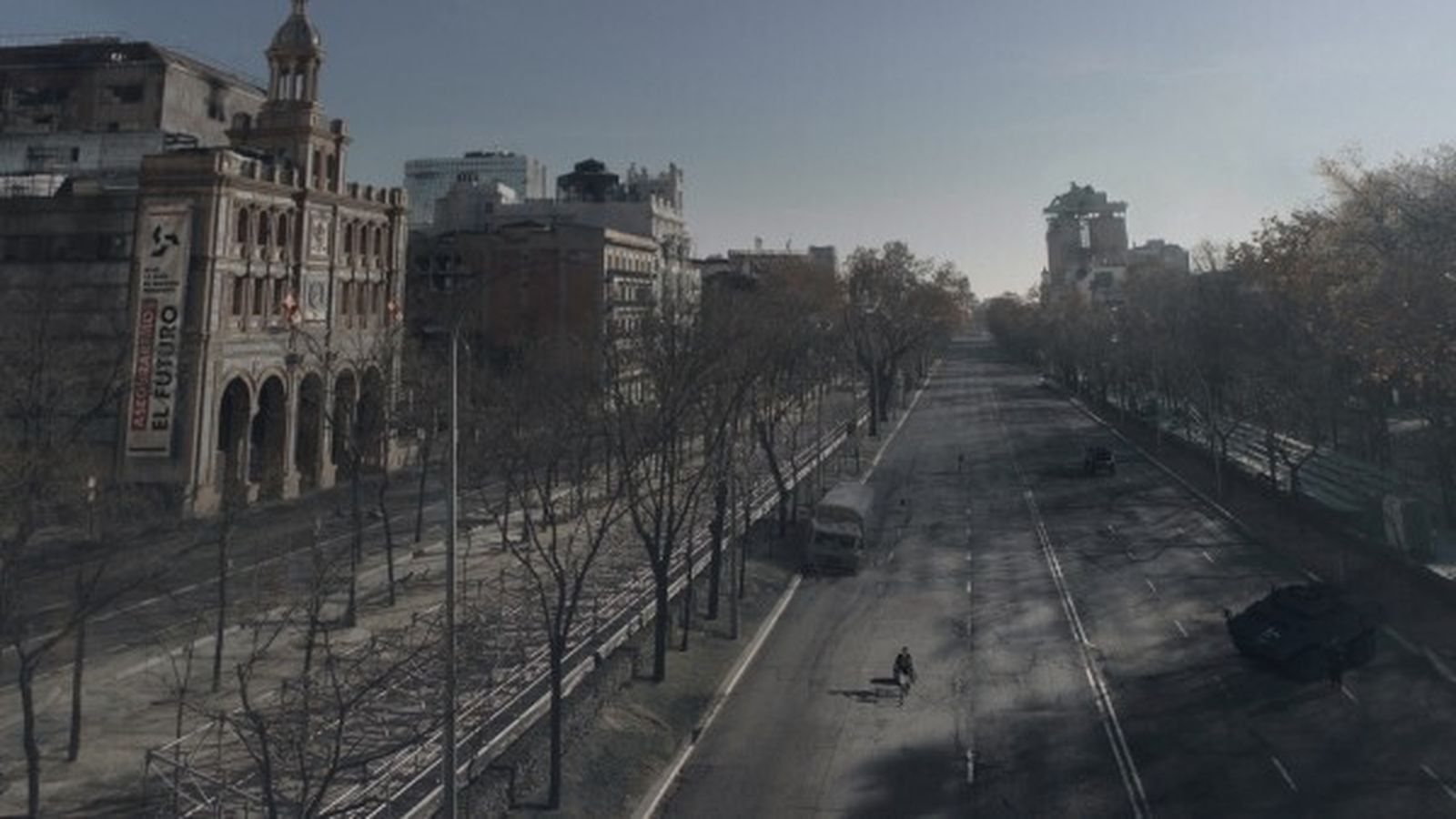 El madrileño Paseo de la Castellana, desierto en la ficción.