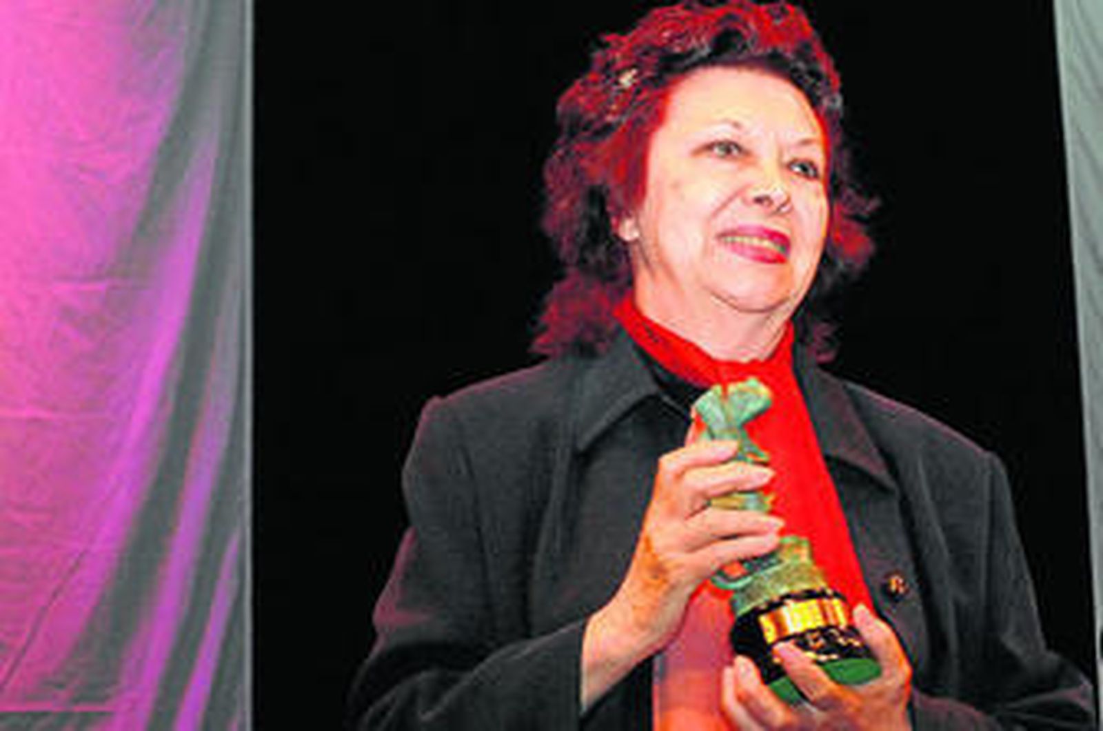 María Asquerino, en una fotografía de 2006, cuando el Festival de Cine Inédito de Islantilla le entregó un reconocimiento a su carrera.