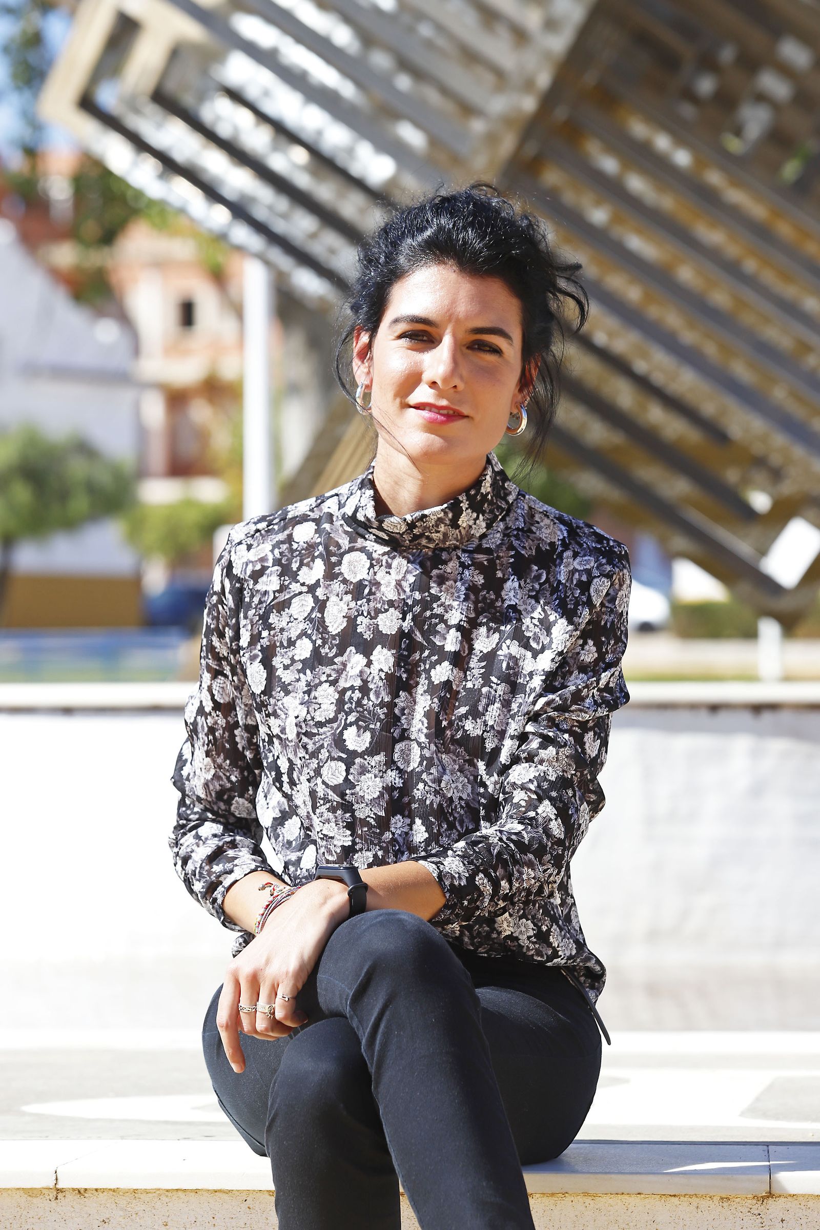 Mariluz Bort, en el Campus del Carmen.