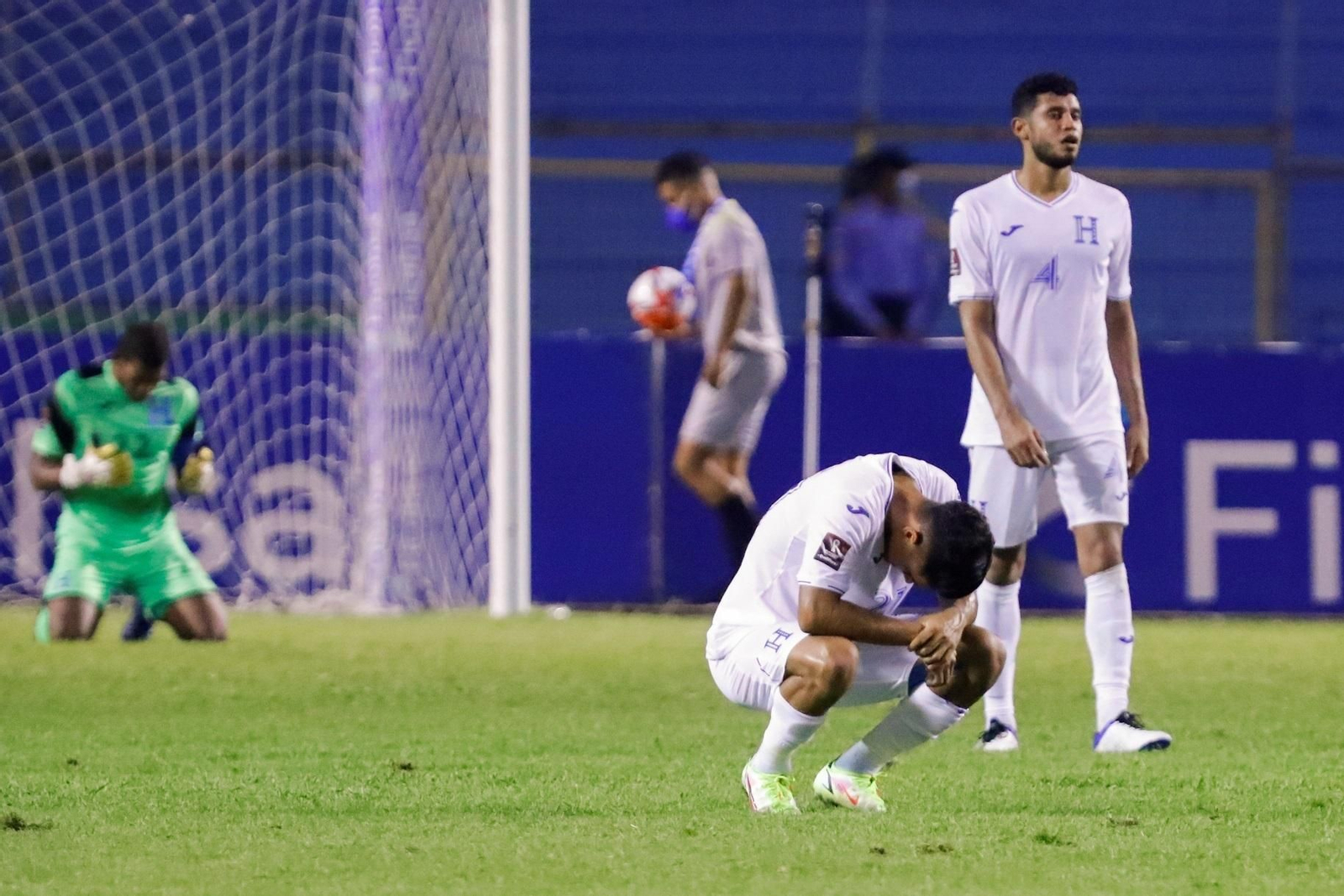Una imagen del Honduras-Jamaica.