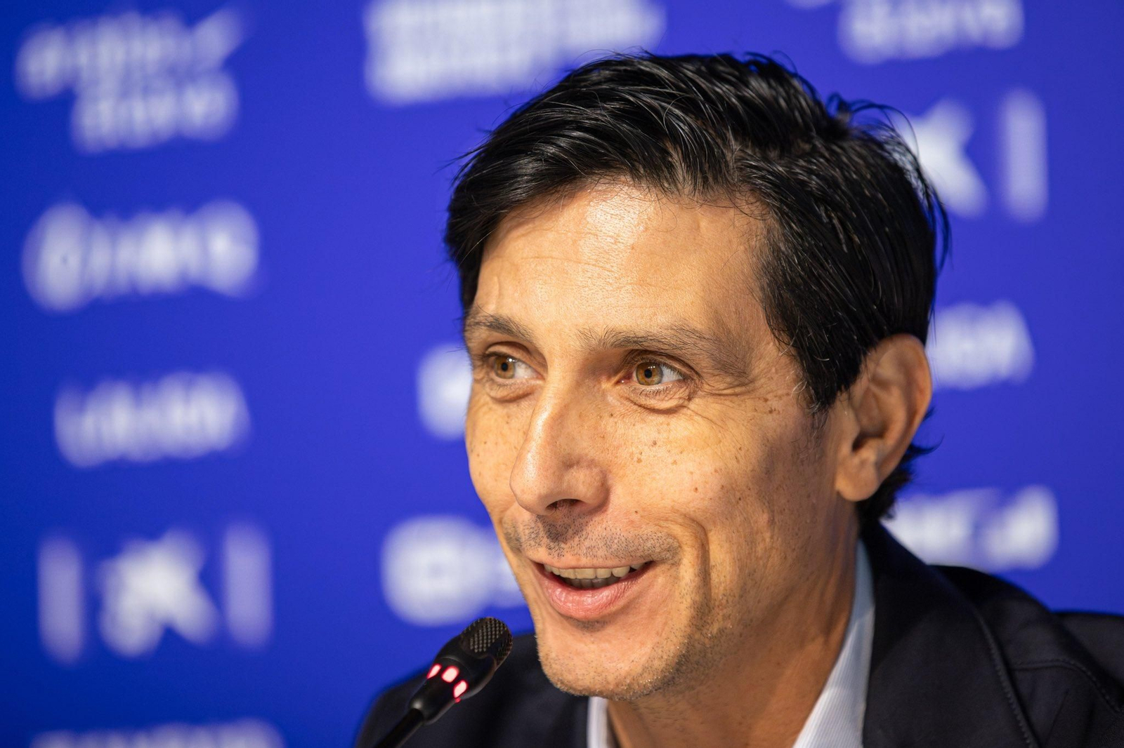Sergio Fernández, director deportivo del Deportivo Alavés, durante un acto con el club