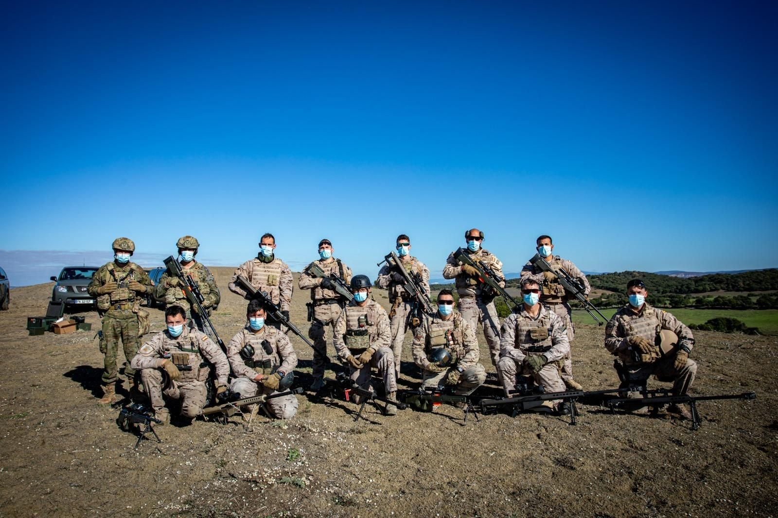 Infantería de Marina: Imágenes del ejercicio de tiradores de precisión de la FUPRO en el Retín