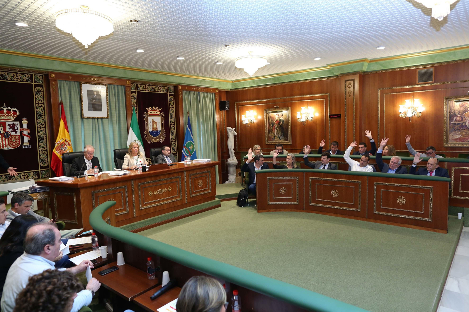 Imagen de un pleno anterior en el Ayuntamiento de Marbella.