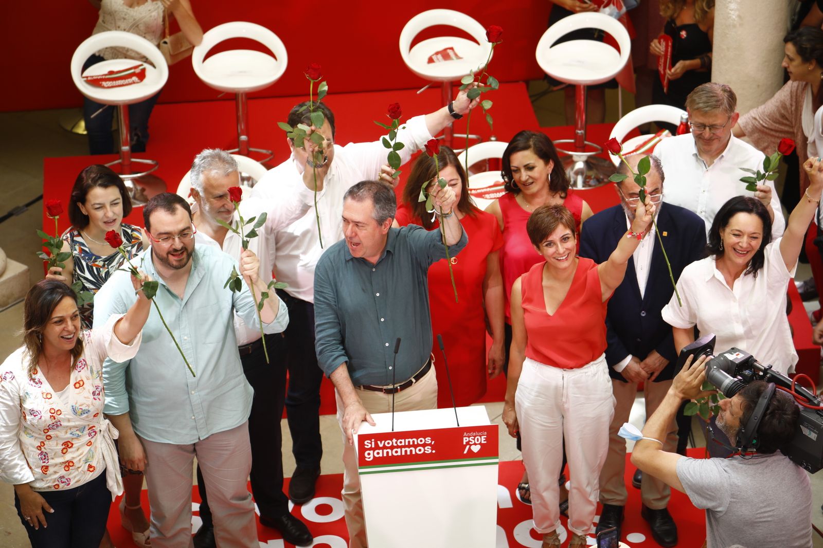 Elecciones Andalucía: La visita de los barones del PSOE en Córdoba, en imágenes
