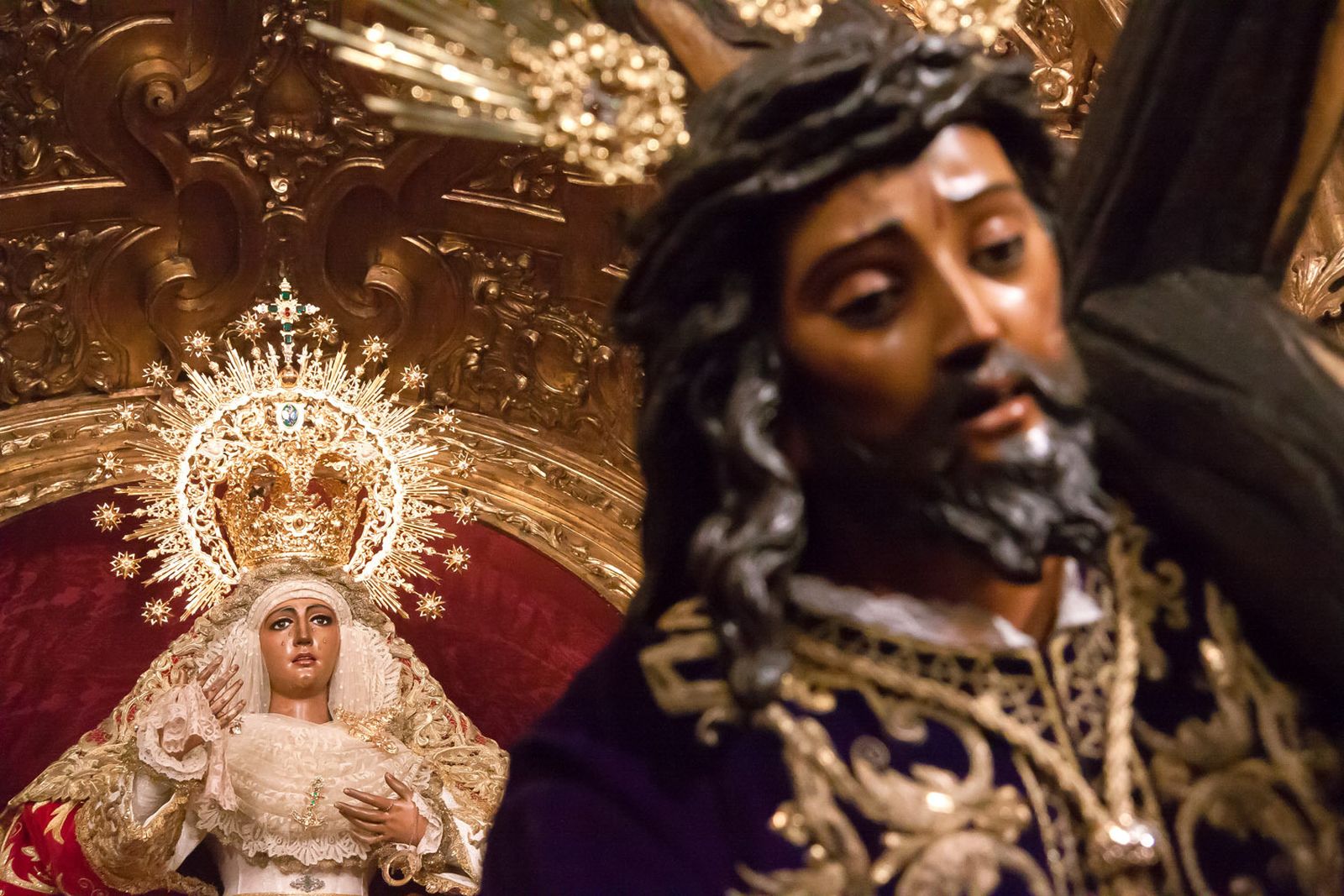 El Cristo de las Tres Caídas de Triana no fue a Santa Ana durante sus cultos