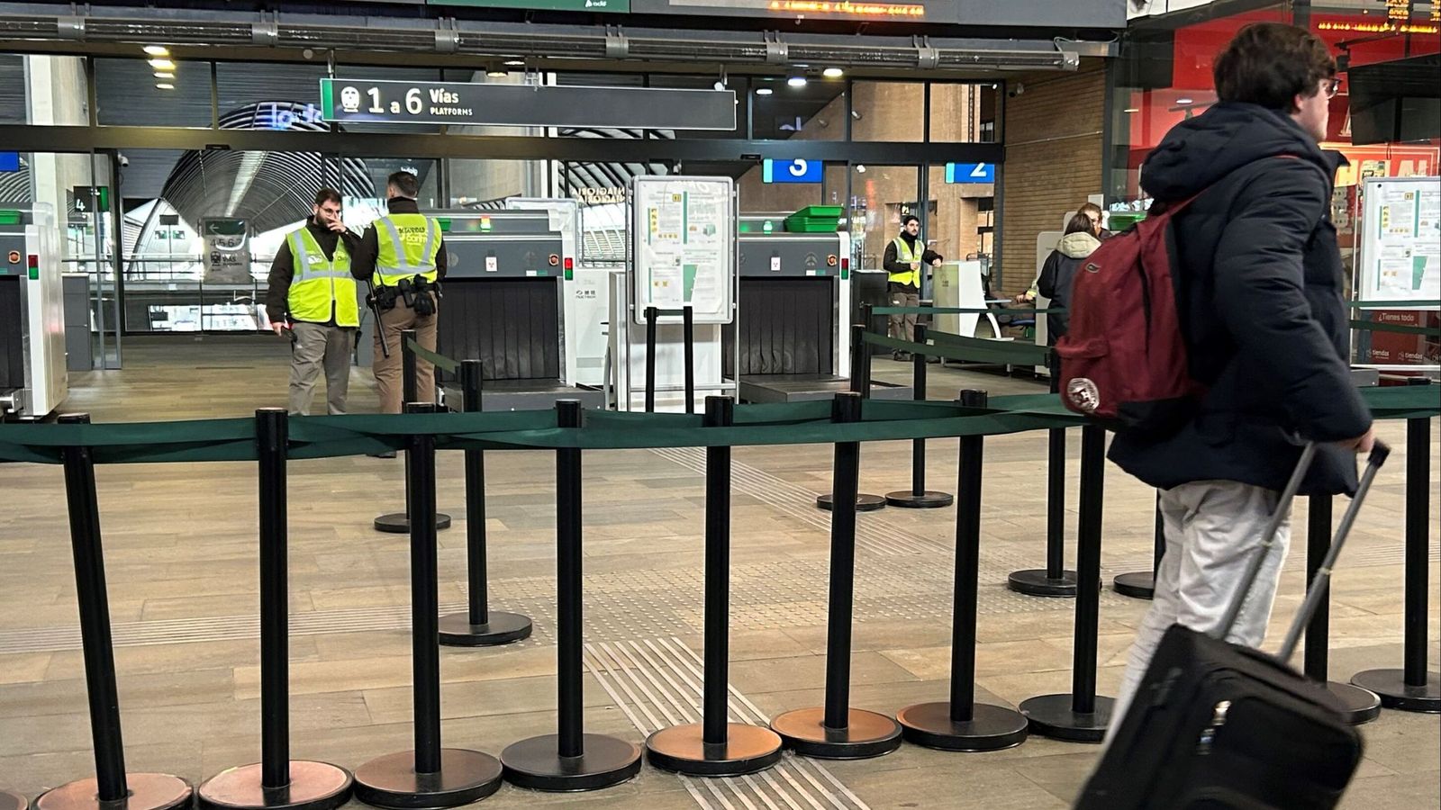 Las aglomeraciones de pasajeros en la estación de Santa Justa son historia desde el accidente del Iryo y el Alvia en Adamuz.