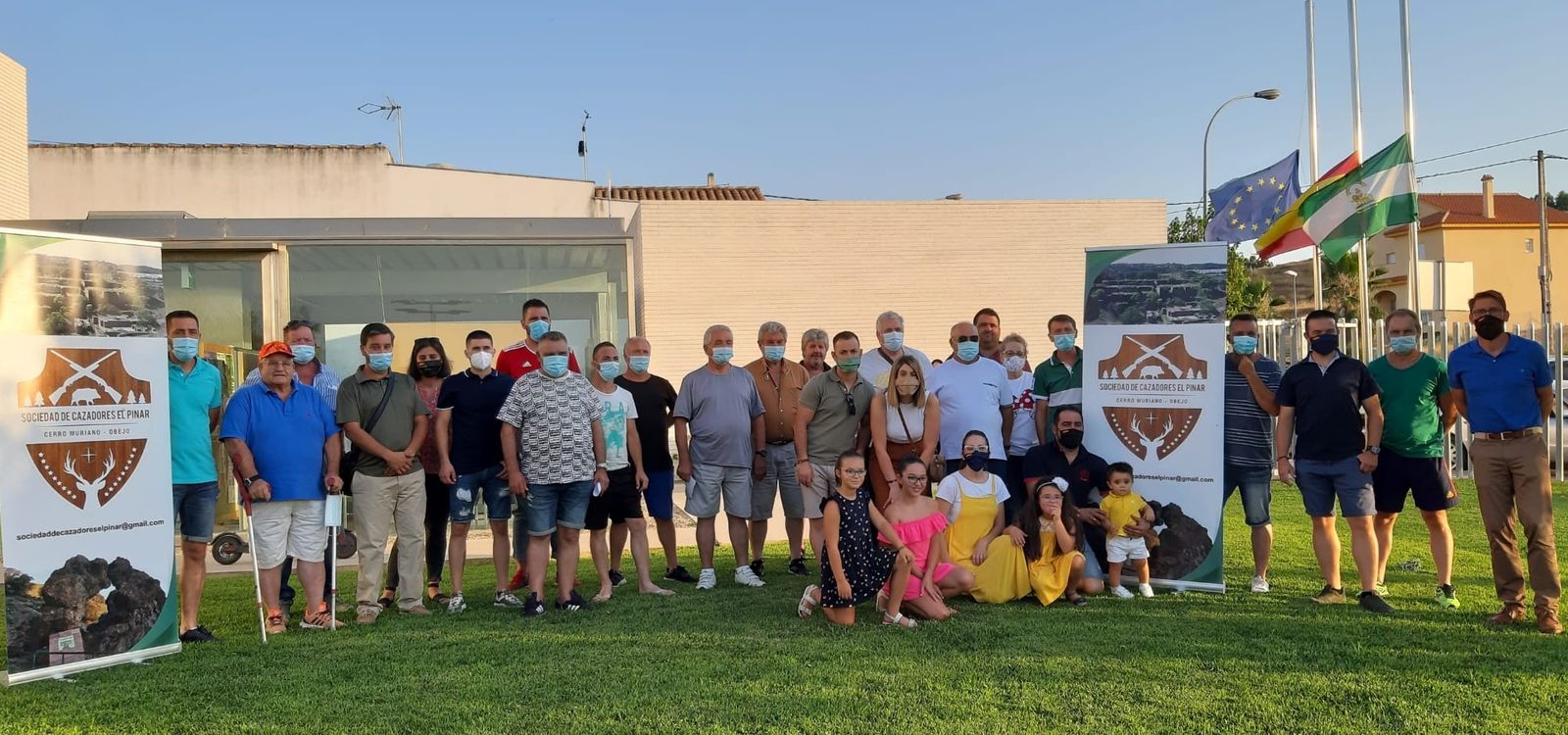 Reunión de la sociedad de cazadores El Pinar Cerro Muriano-Obejo.