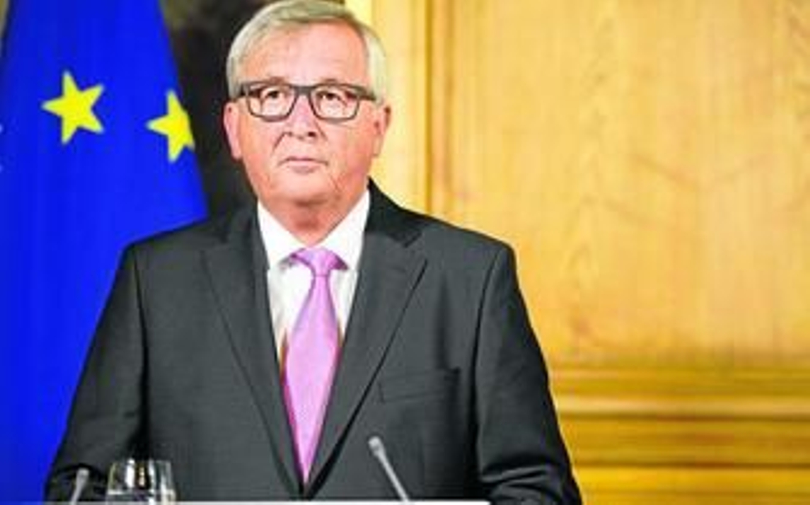 Jean-Claude Juncker, ayer, durante una comparecencia en Zúrich (Suiza).