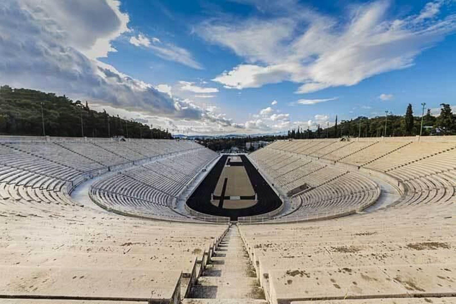 El estadio Panathinaiko en Atenas, sede de los juegos de 1896