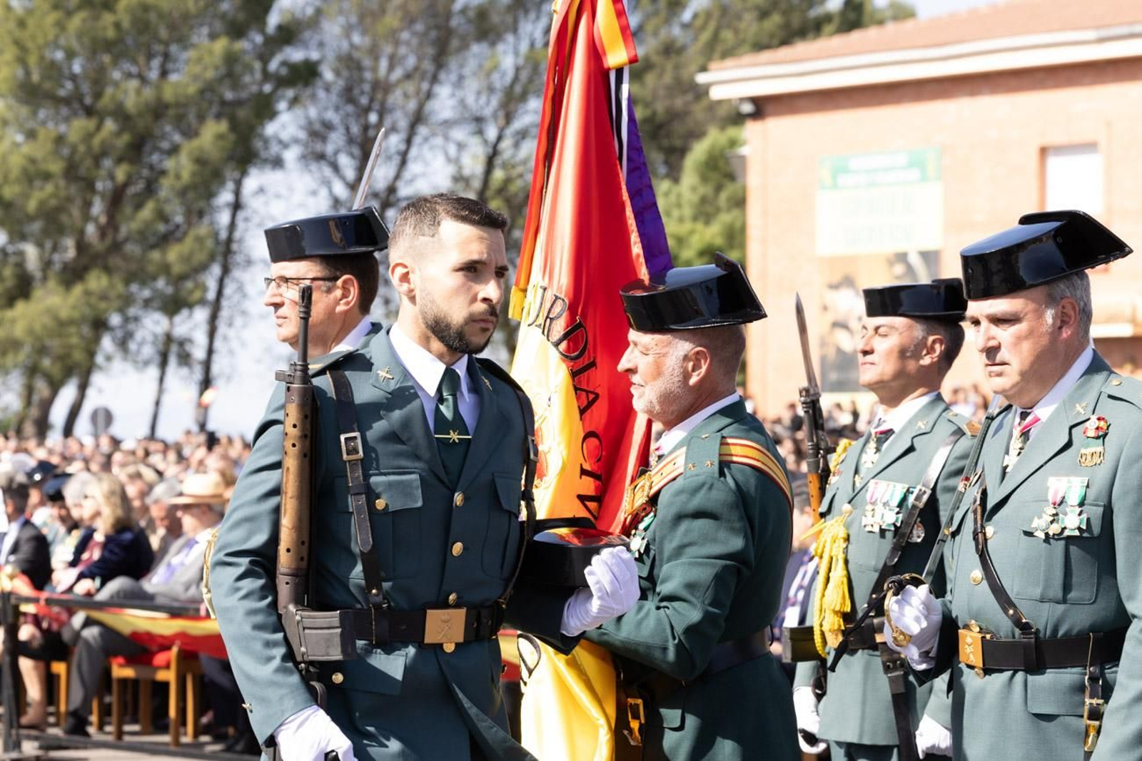 Acto de jura de bandera de la 130ª promoción de guardias civiles de la Academia de Baeza