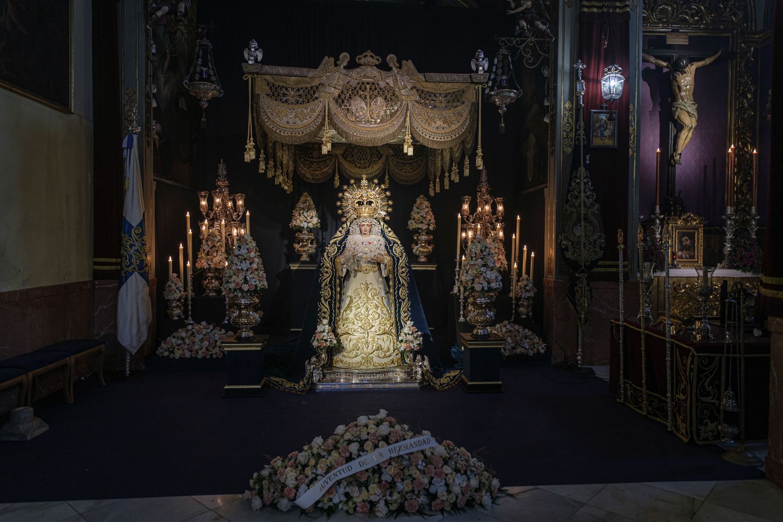 Las imágenes de la veneración a la Virgen de los Ángeles de los Negritos