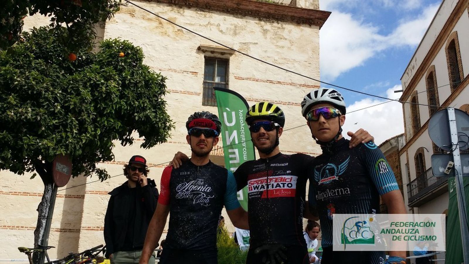 Podio absoluto masculino de la prueba celebrada el pasado fin de semana en el municipio andevaleño de Calañas.