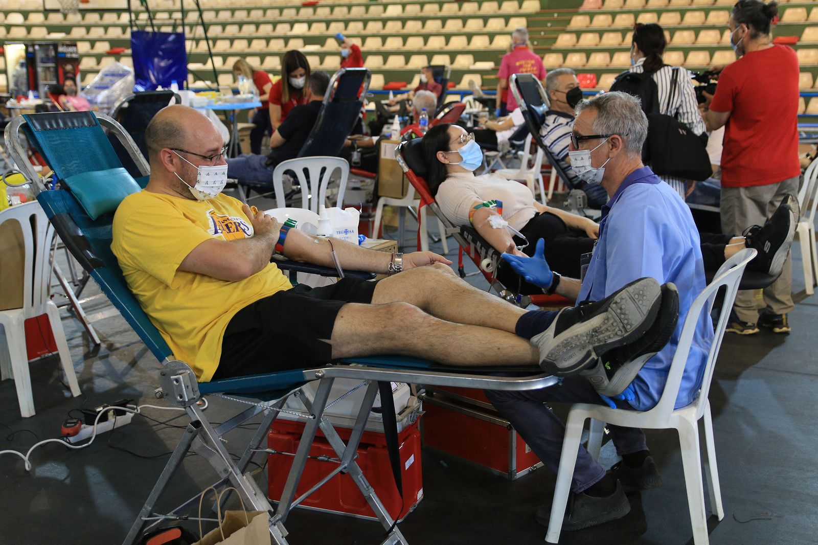 El pabellón Rafael Florido acoge el récord de donantes de sangre