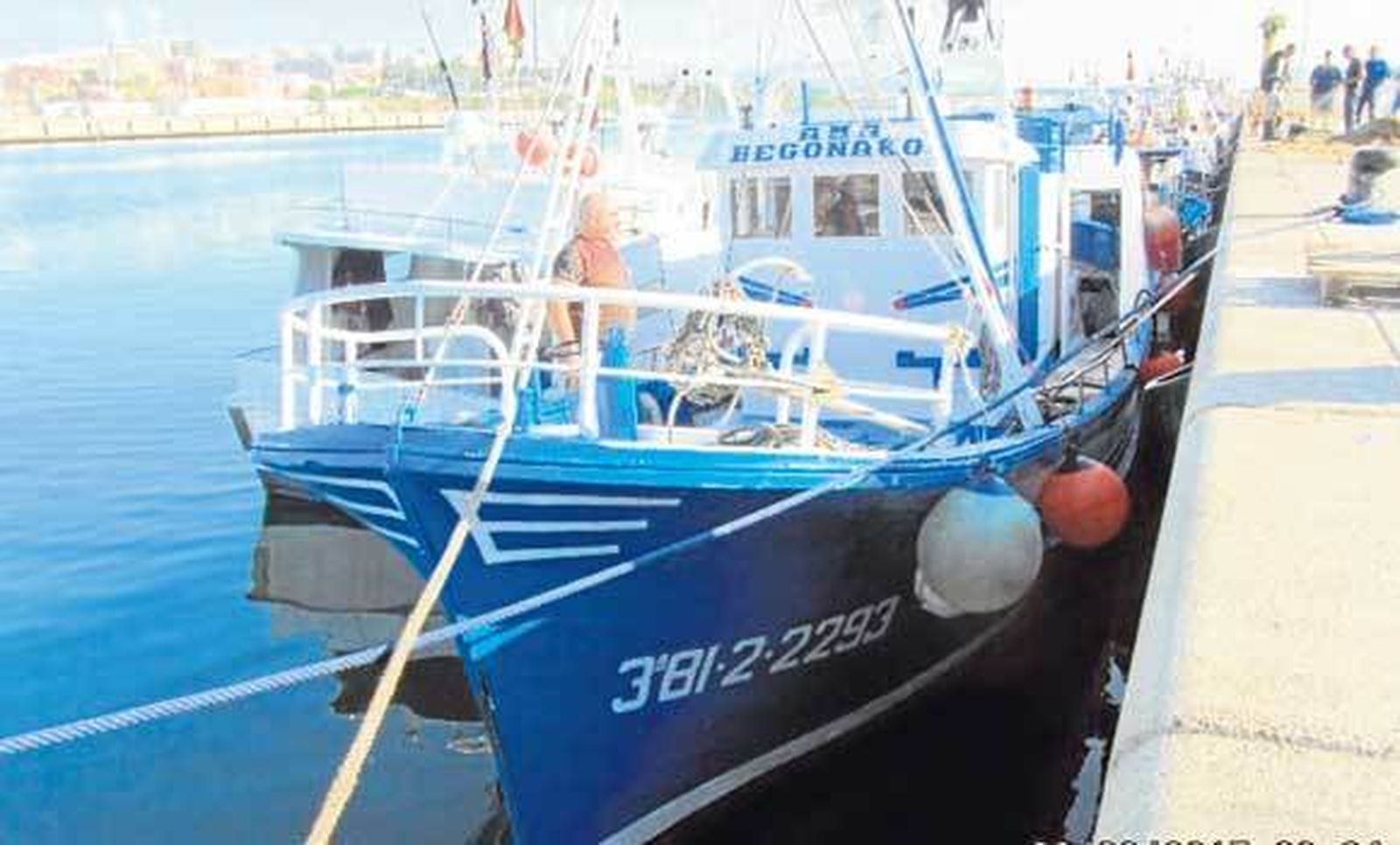 El pesquero en el que fue descubierto el hachís, que arrojó un peso de 825 kilos.