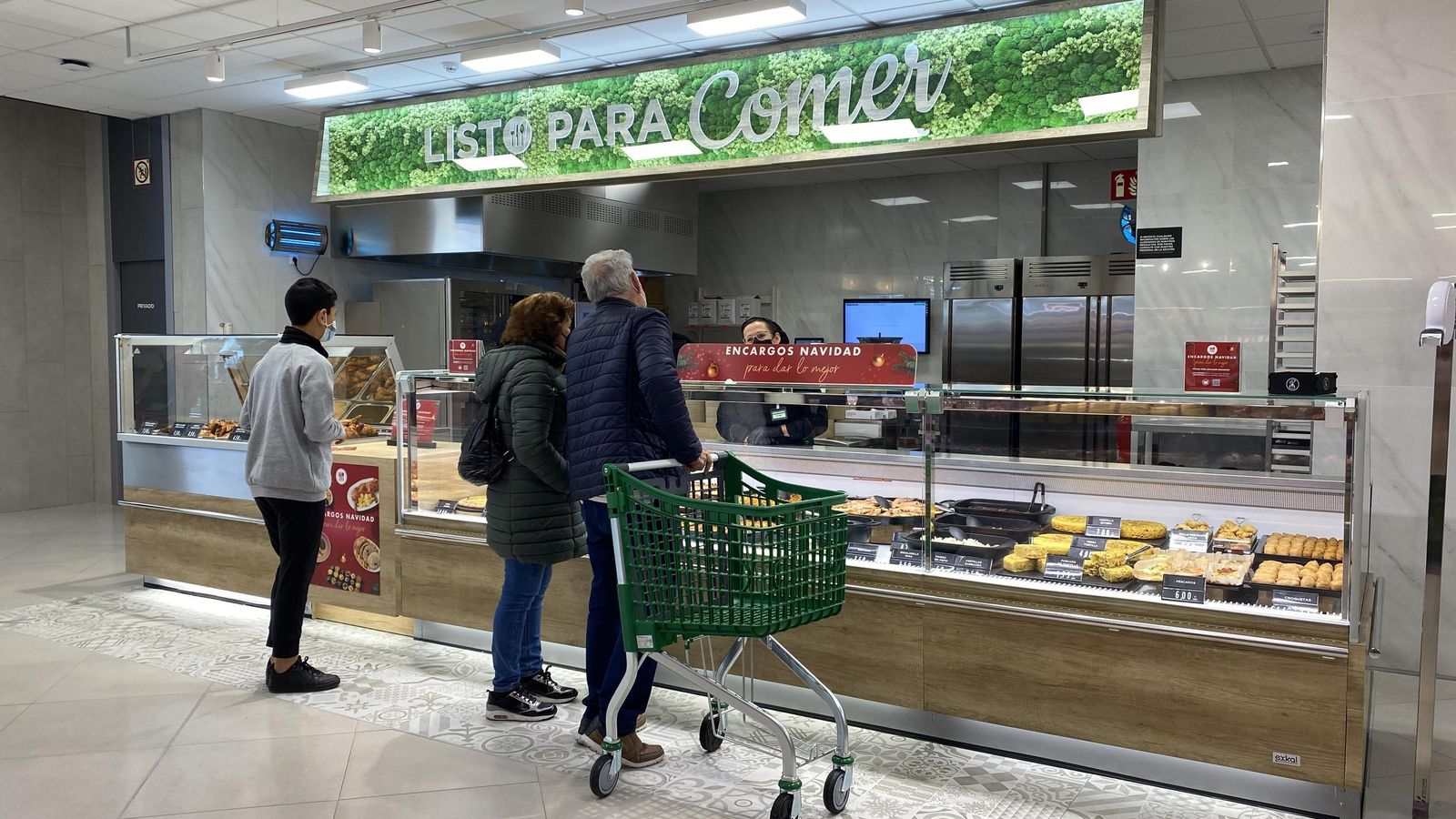 Sección ‘Listo para comer’ en el establecimiento palmeño.