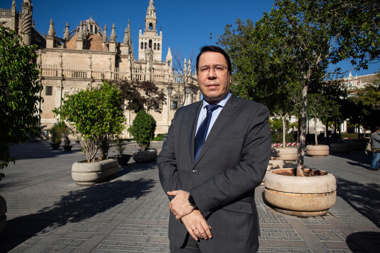 El presidente del Colegio de Gestores Administrativos de Sevilla, Javier Corral.