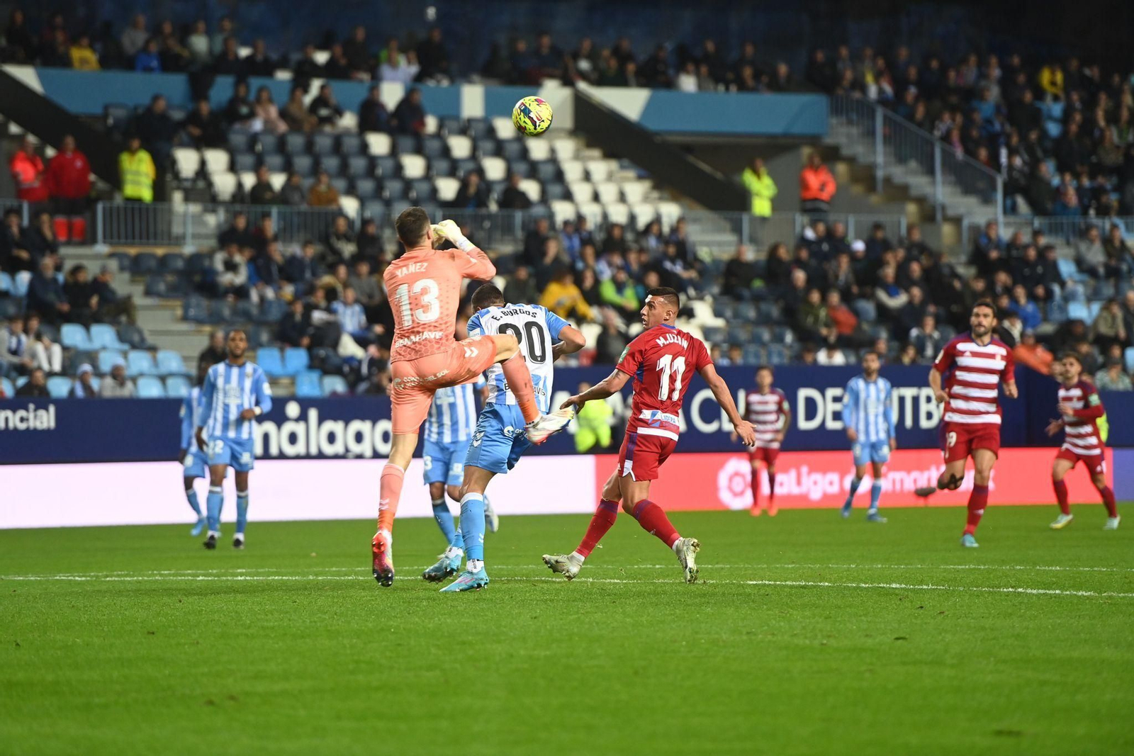 El Málaga CF - Granada CF, en fotos