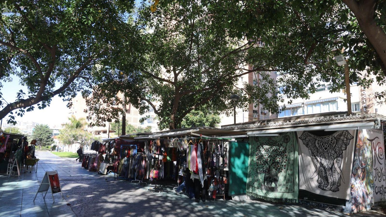 Plano general de los actuales puestos de vendedores.