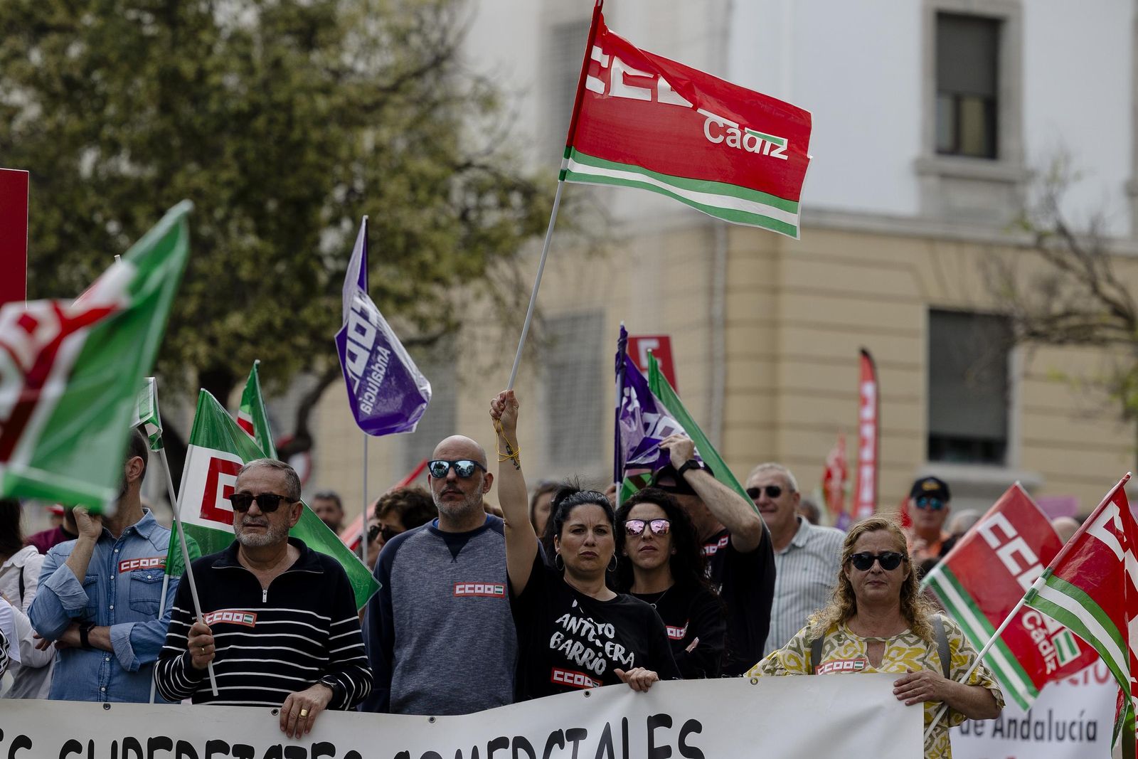 Imágenes de la manifestación del 1 de Mayo en Cádiz