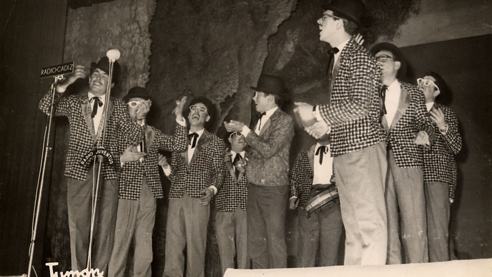 La chirigota 'Los humoristas', de 1964.