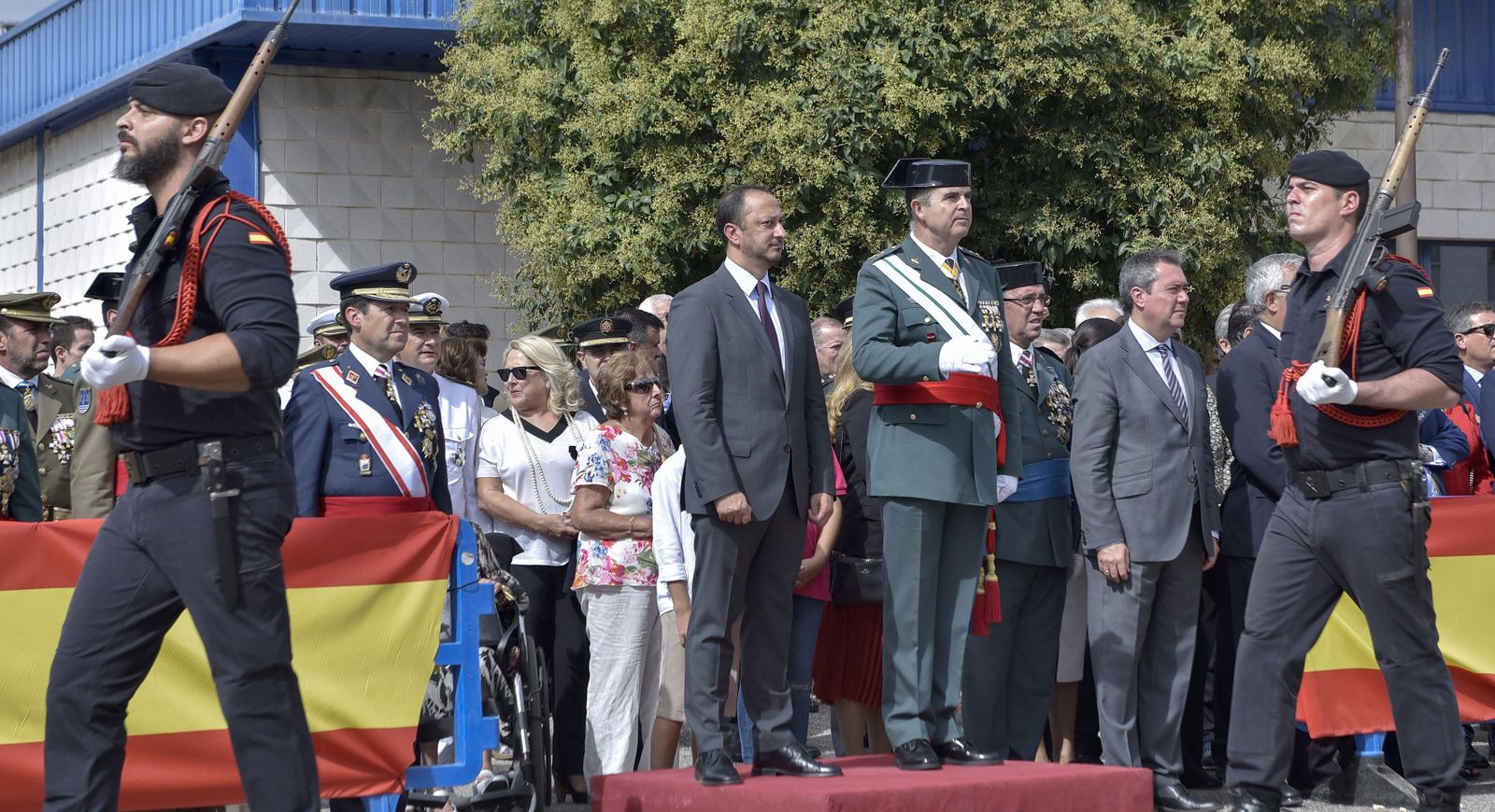 Gómez de Celis, durante el desfile.