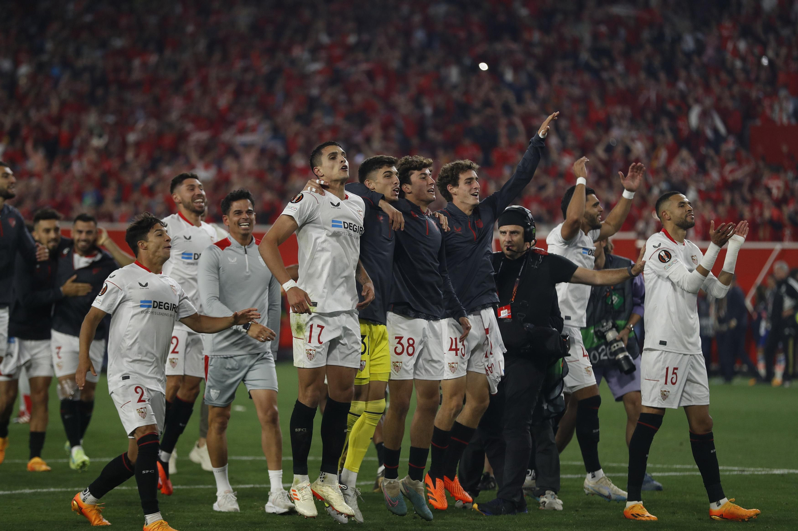 Las imágenes de la celebración del Sevilla fc