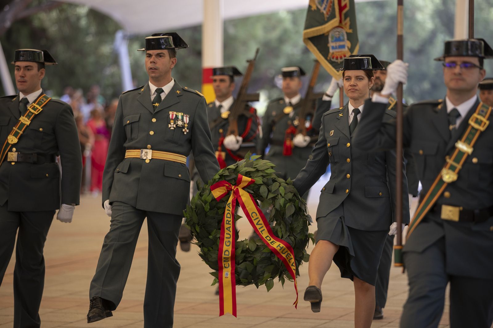 Imágenes de los actos de celebración de la festividad de la patrona de la Guardia Civil, la Virgen del Pilar.