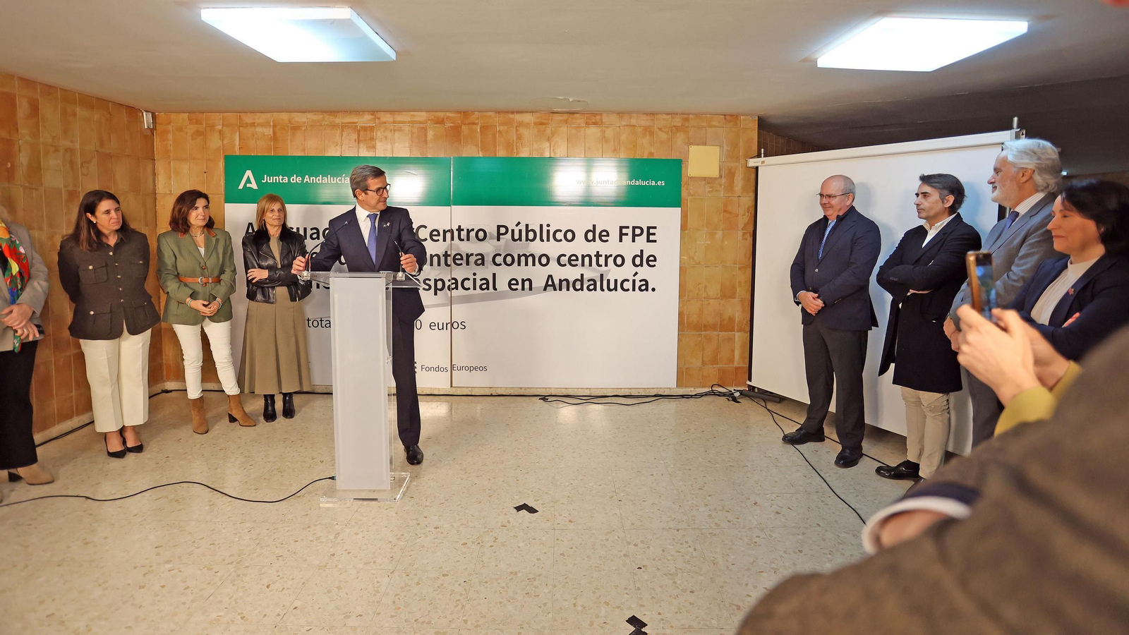 Presentación del proyecto de rehabilitación para adecuar el Centro FPE San Juan de Dios de Jerez en el futuro Centro de Referencia Aeroespacial de Andalucía
