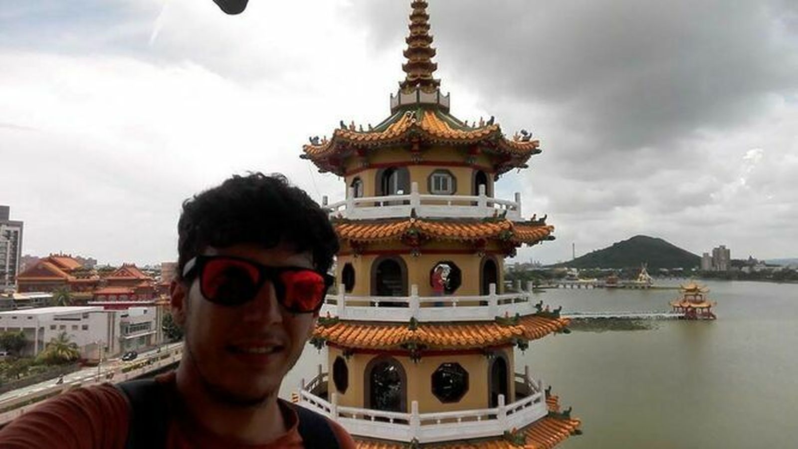 Imagen del joven Álvaro Carrión en Taiwan.