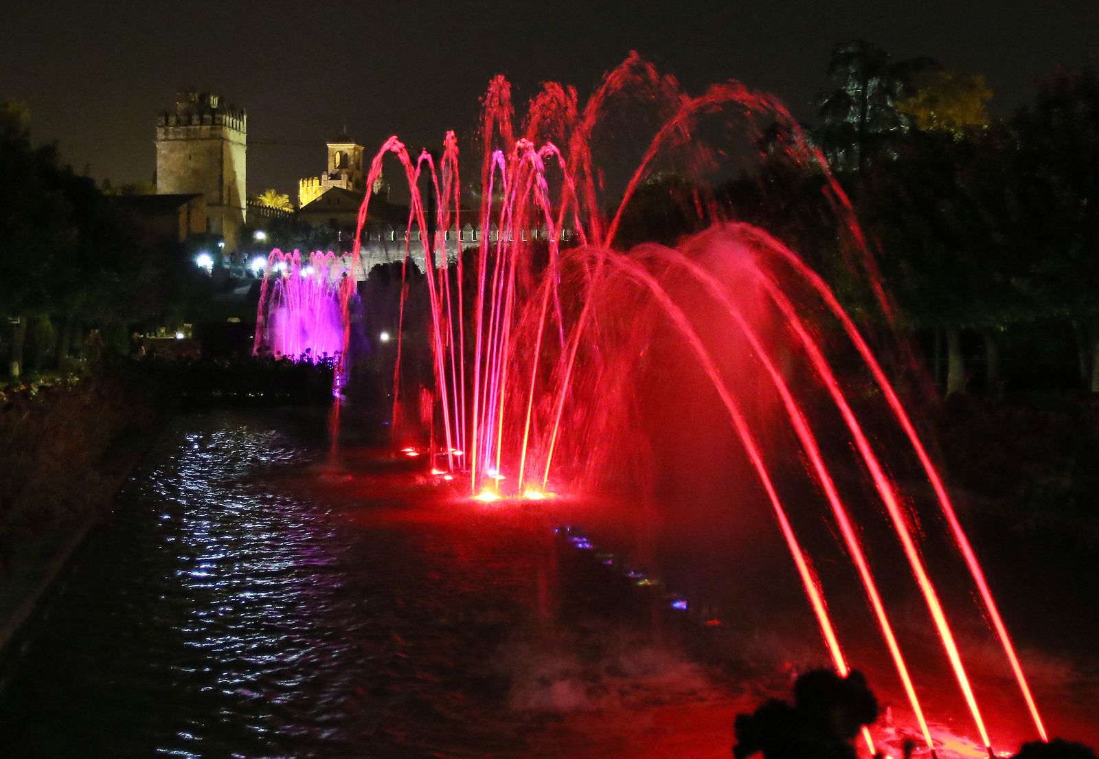 Espectáculo de luz y sonido del Alcázar de los Reyes Cristianos de Córdoba.