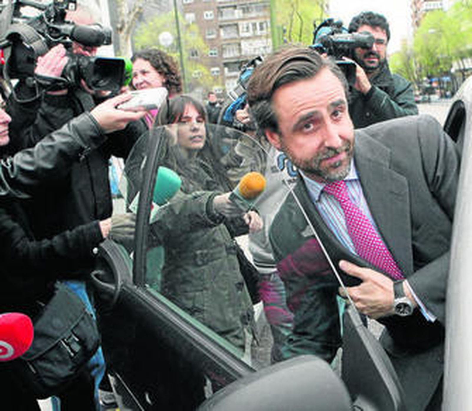 Javier Ruiz-Mateos, a su salida del Juzgado de Instrucción número 45 de Madrid.