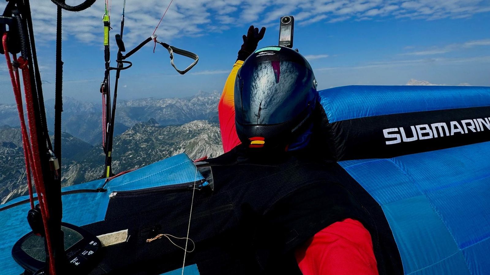El parapentismo ha sido la pasión de Marcelo desde muy pequeño.
