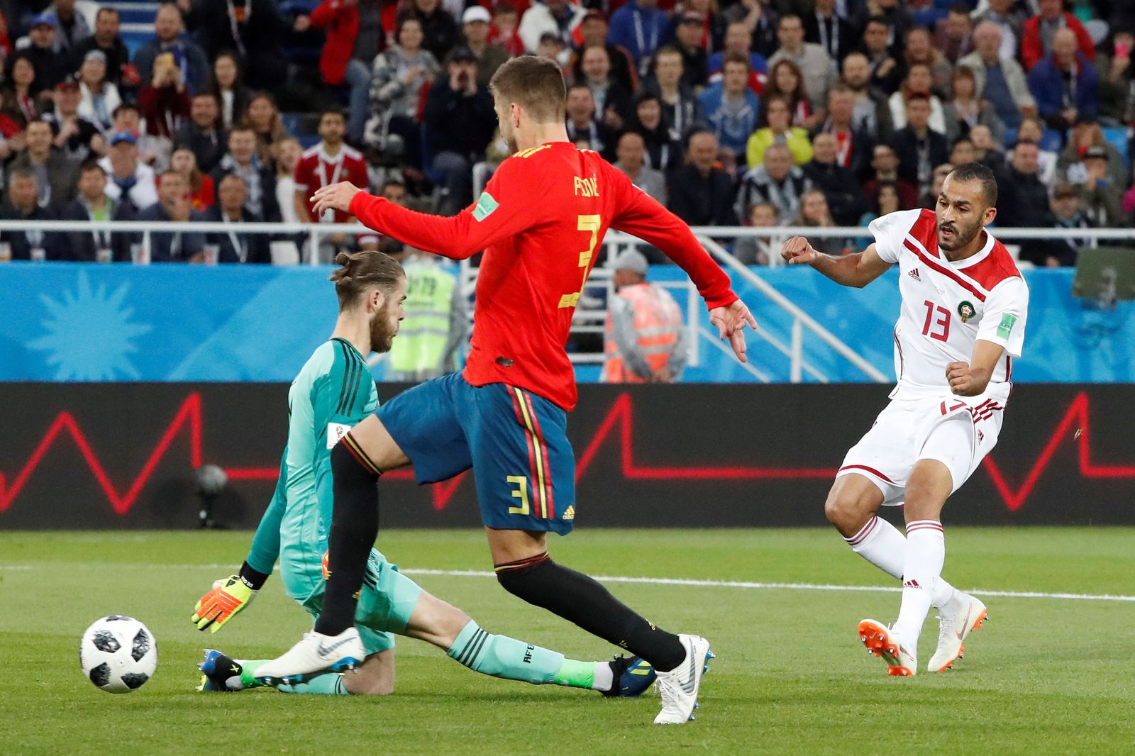 Las imágenes del España-Marruecos