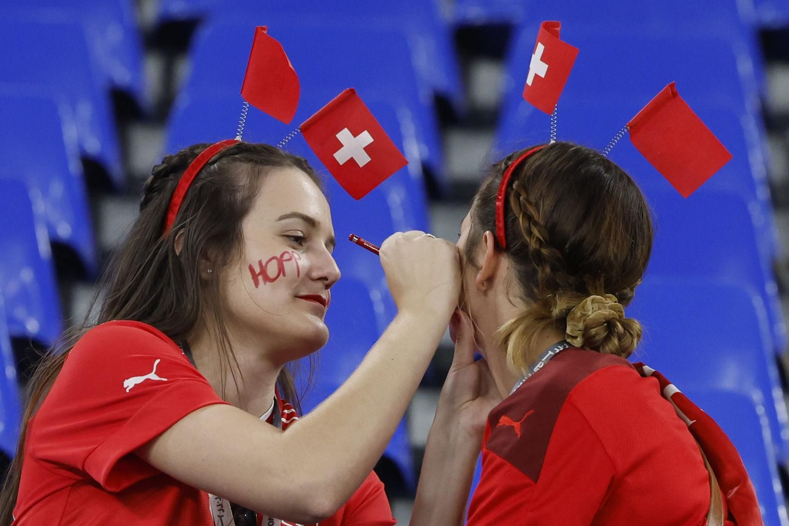 Las imágenes del Brasil - Suiza del Mundial de Qatar
