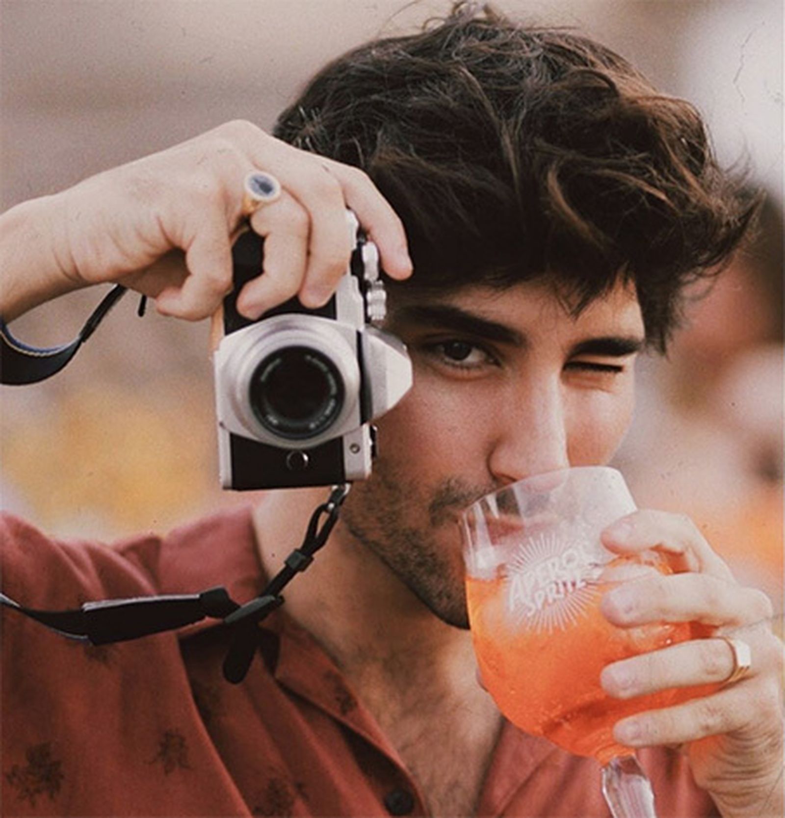 Jesús Isnard fotografiándose.