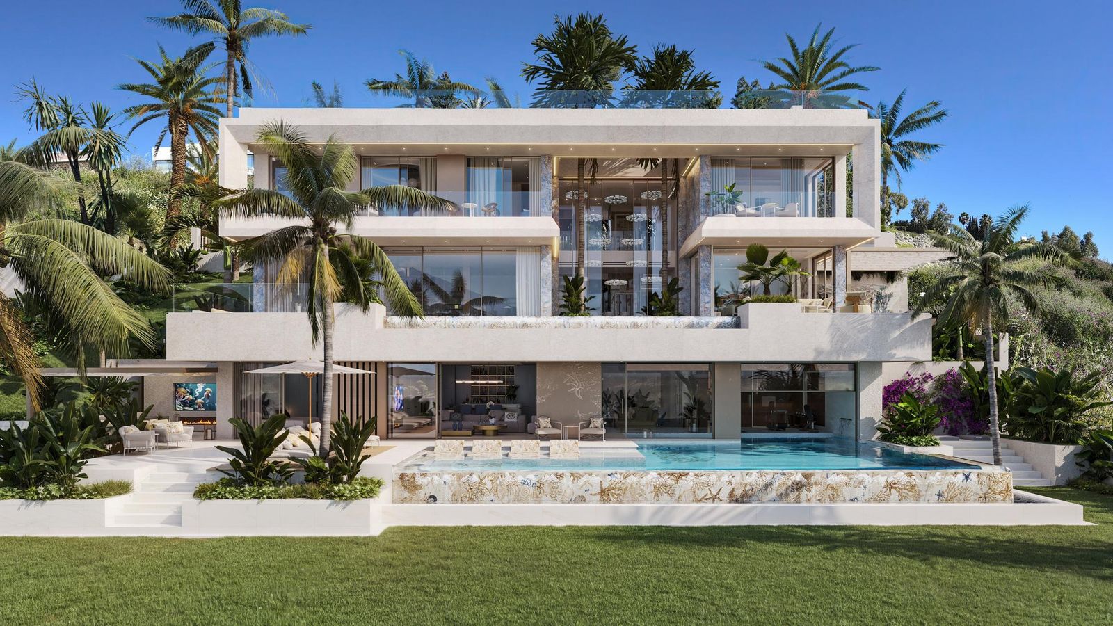 Exterior de una de las futuras villas de Versace Home. Exterior de una de las futuras villas de Versace Home.