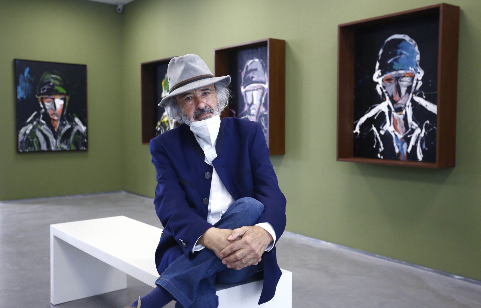 Jorge Rando, este viernes, en la presentación de la exposición 'Soldados', en su museo.