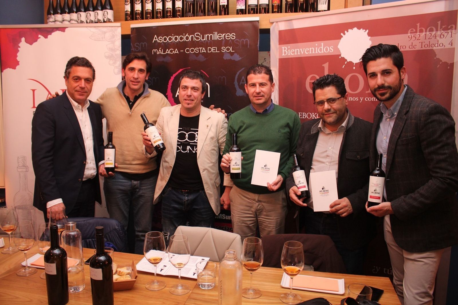 Juan Antonio Lara, César Velázquez, Raúl Villabrille, Juan José Sánchez Vidal, Antonio Fernández y Joaquín García.