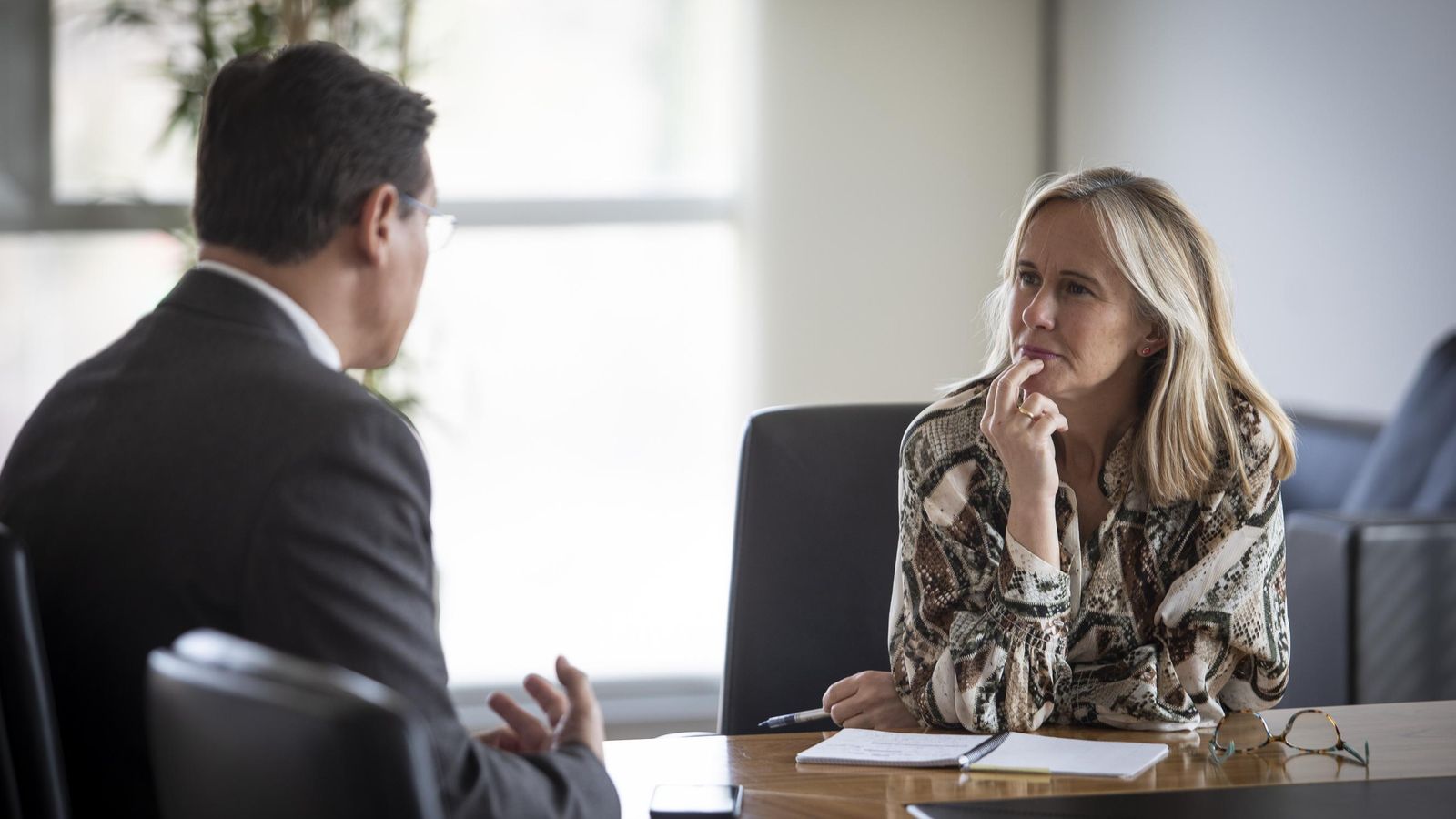 Luis Salvador, en la entrevista