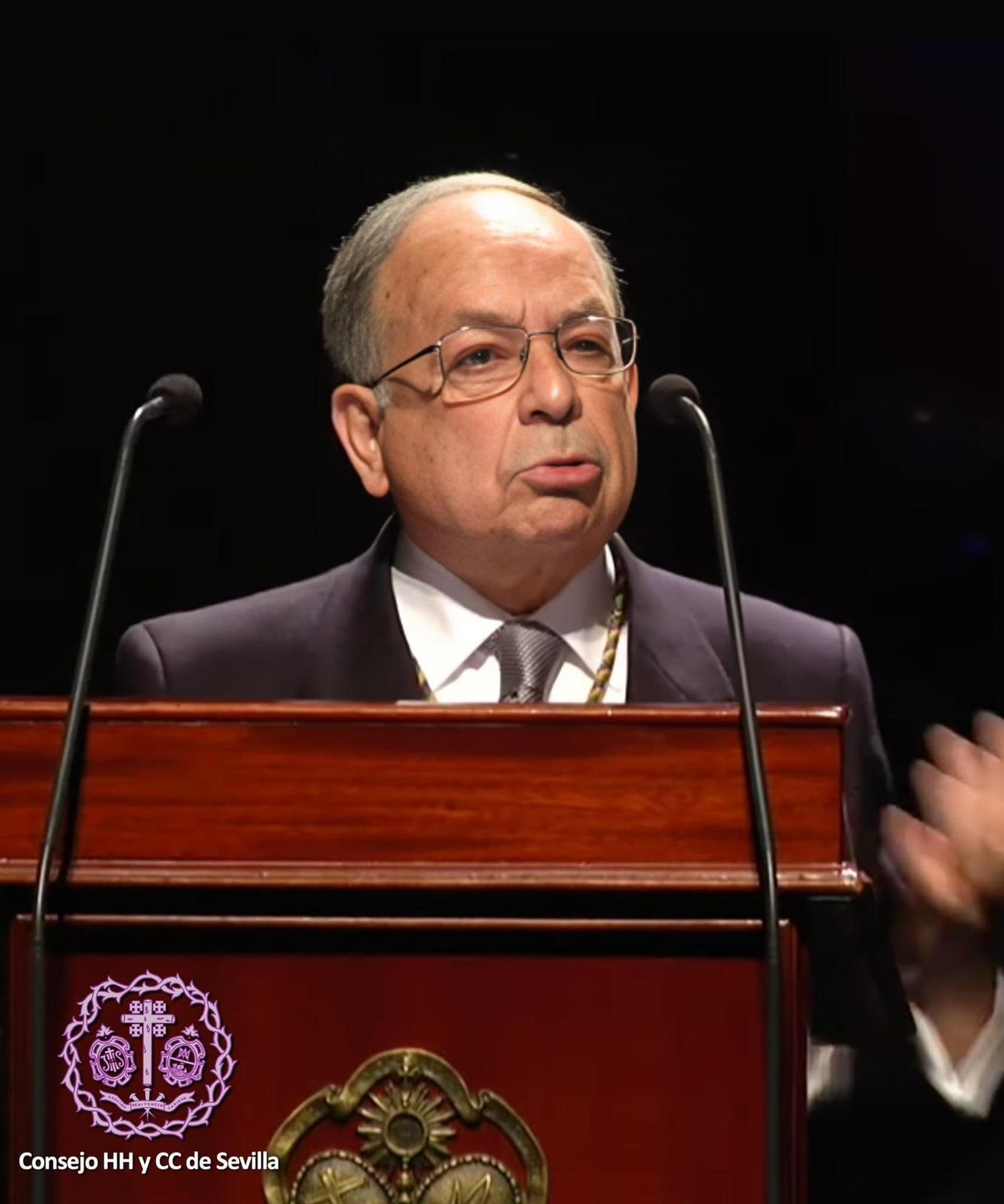 José María Rubio en un acto literario