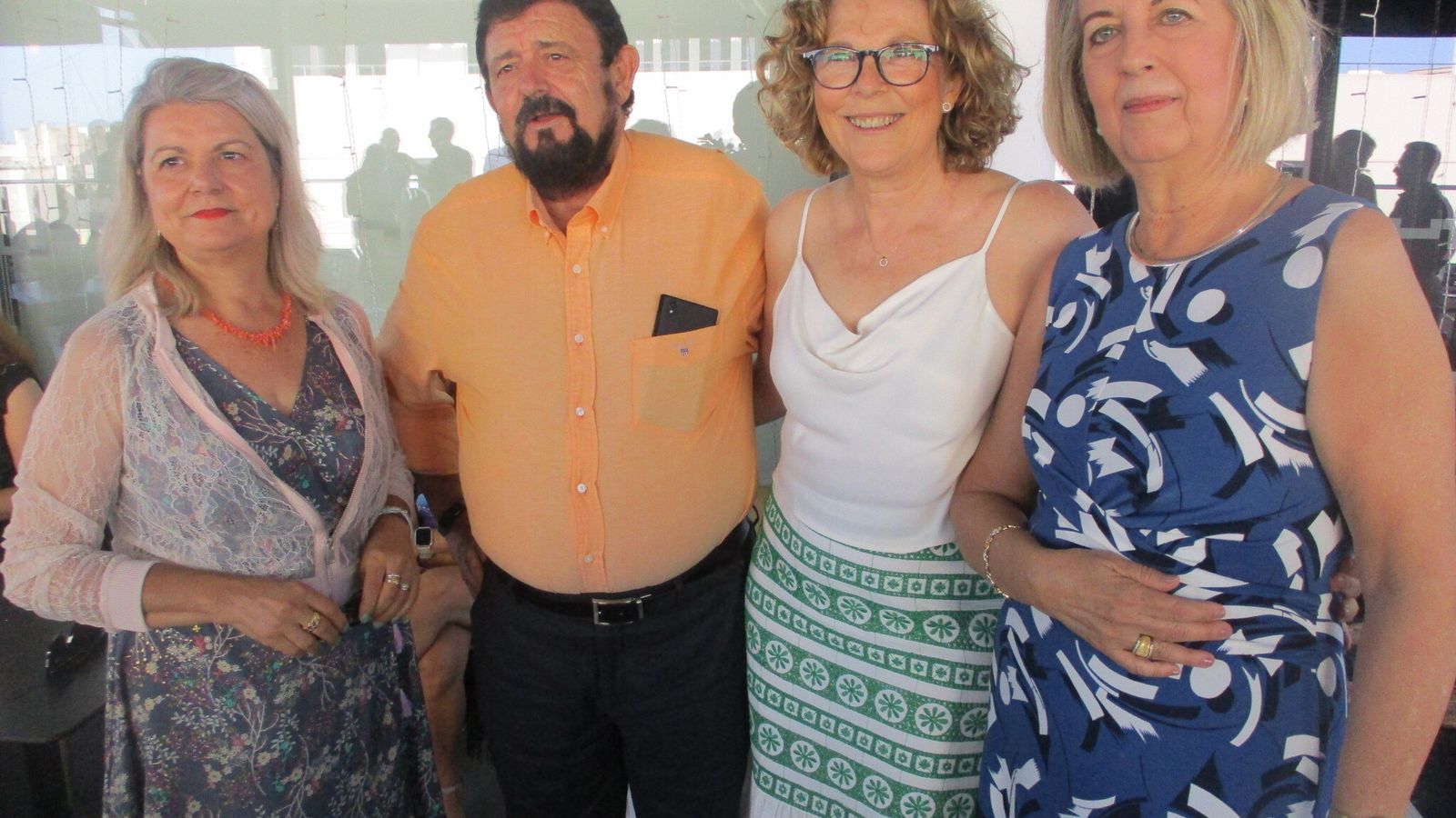 Lola Martín, Bienvenido Ayala, Isabel Rosales y Mª Carmen Medina, este año.