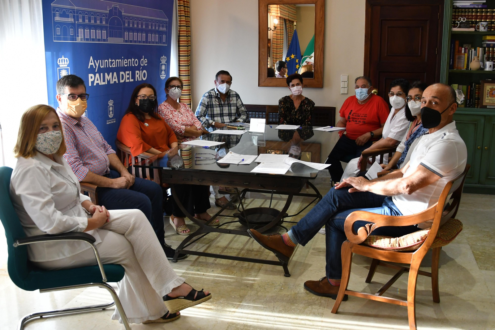 Firma de convenios sociales en Palma del Río.