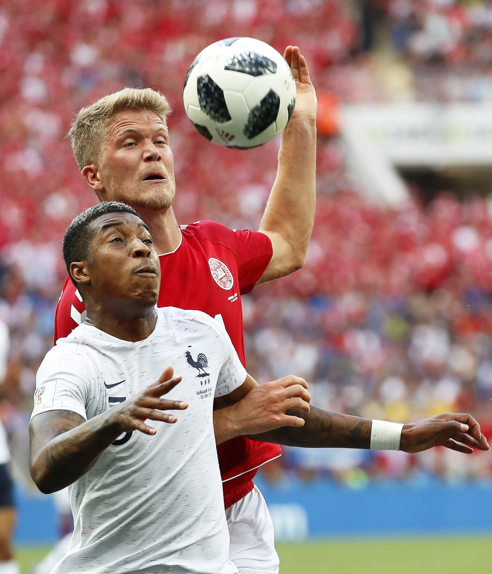 Las imágenes del Dinamarca-Francia