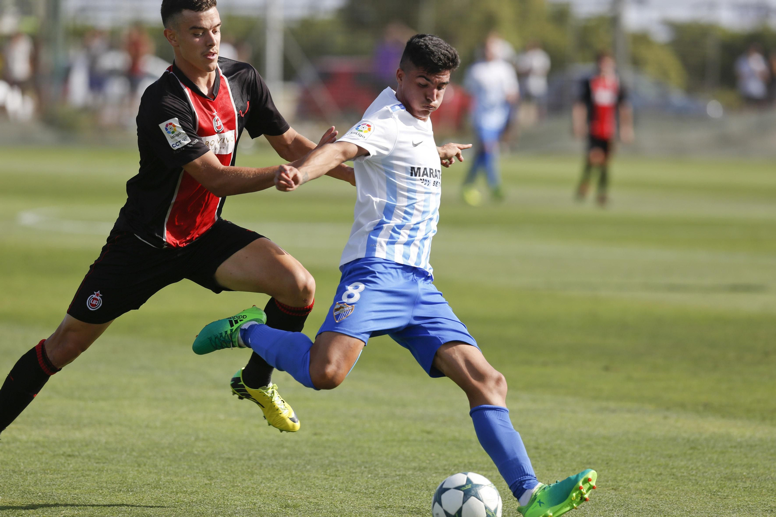 El canterano José Carlos, durante un partido con el filial.