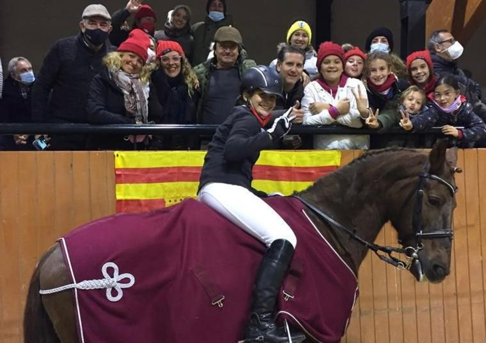 Mariana Fernández, la medallista del Dressage este sábado.