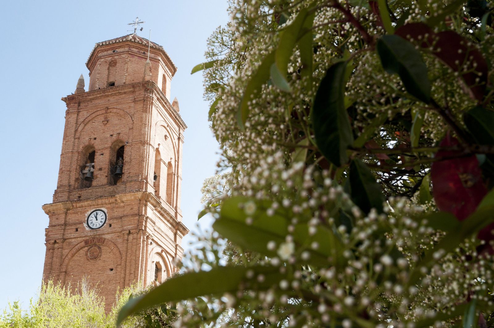 Imagen de archivo del campanario de la iglesia de Guadix