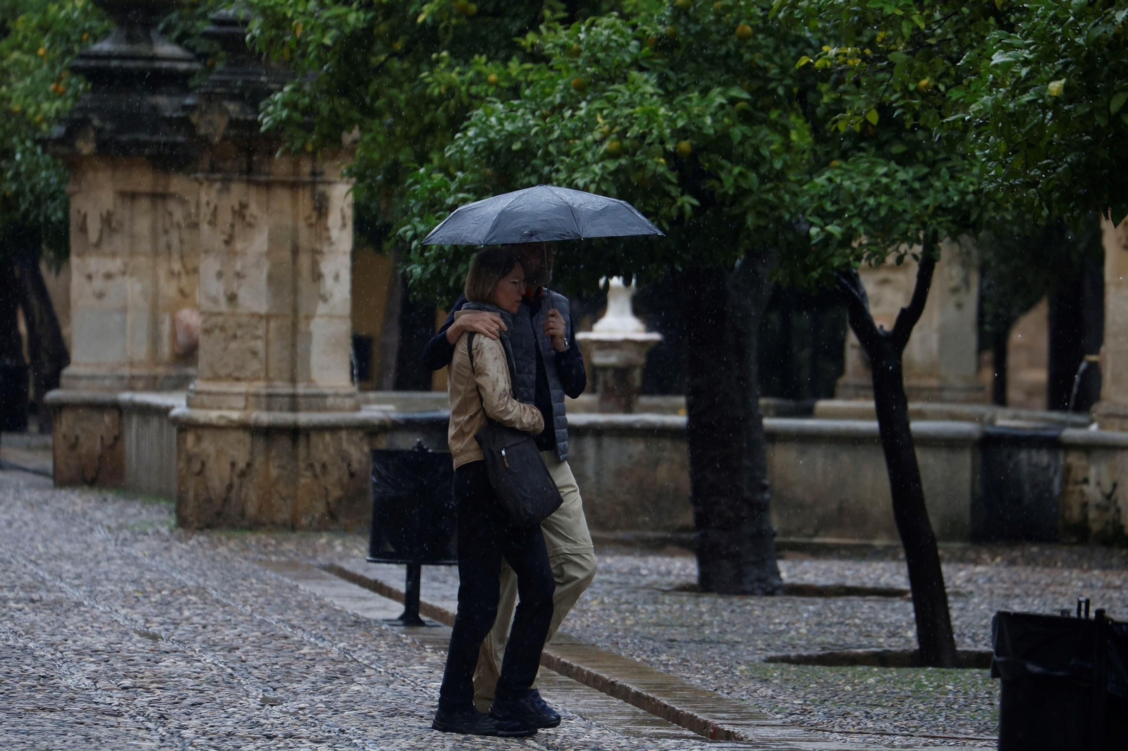 Los últimos coletazos de la borrasca Claudia a su paso por Córdoba