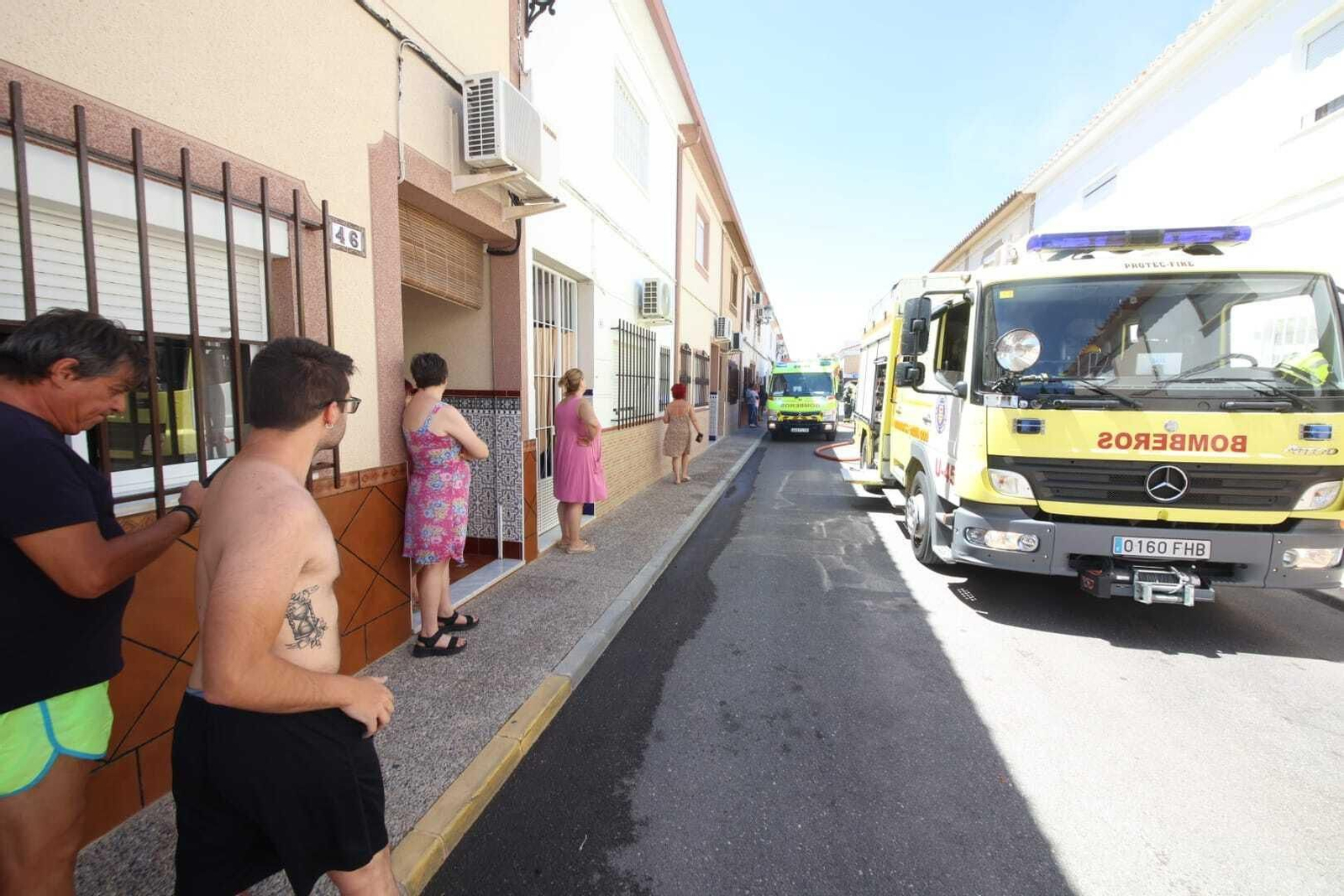 Incendio en una vivienda en Guadalcacín