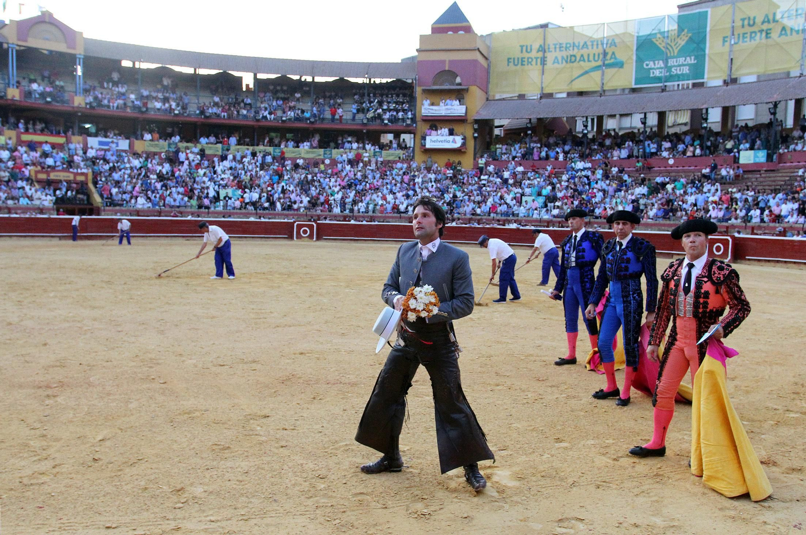 Imágenes de la corrida de rejones de Pablo Hermoso de Mendoza, Andrés Romero y Lea Vicens.