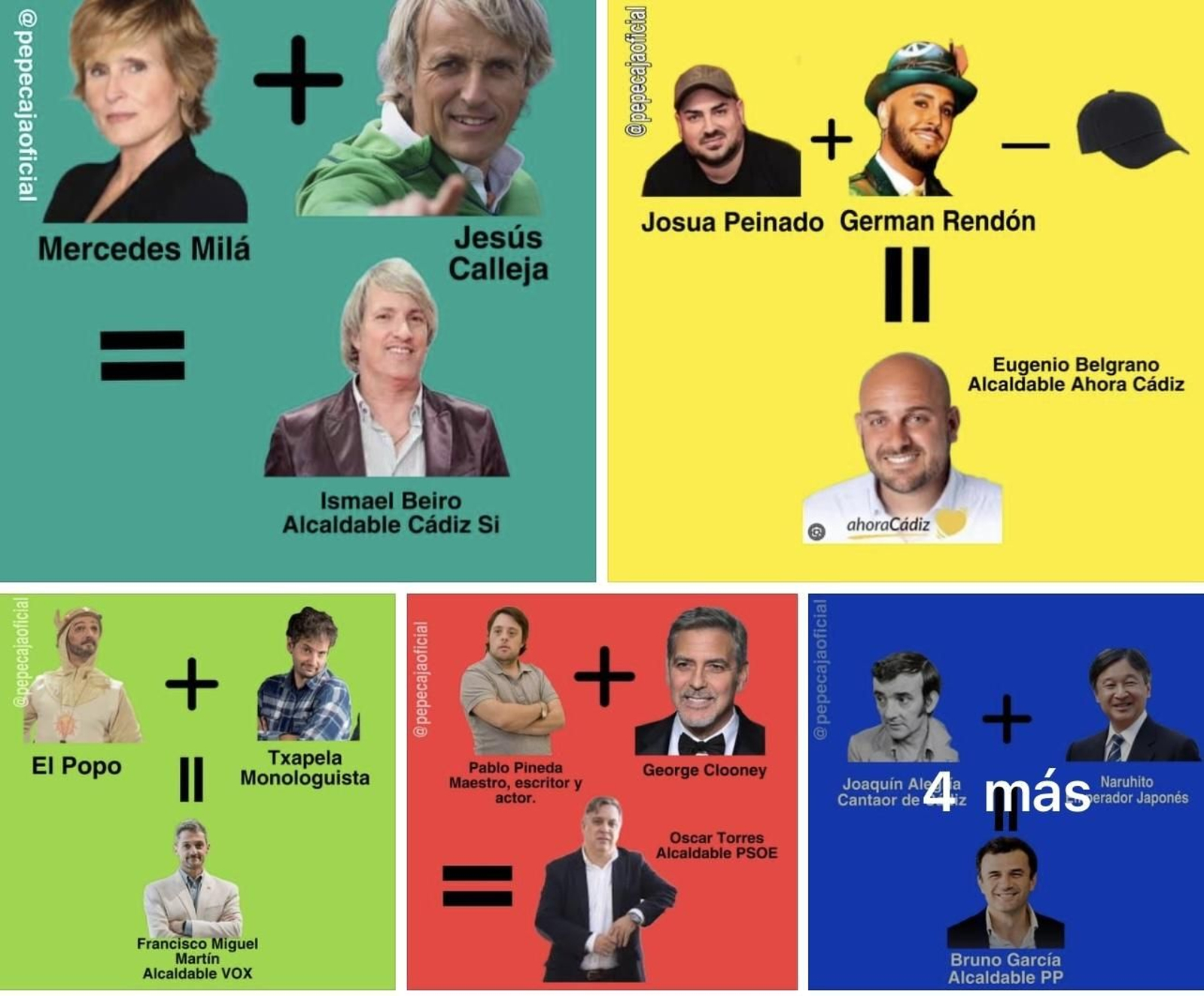 Los candidatos según Pepe el Caja